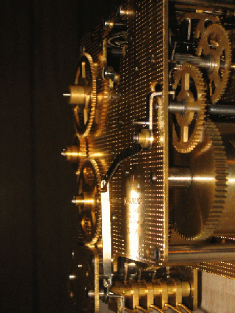 Photo of a clock movement